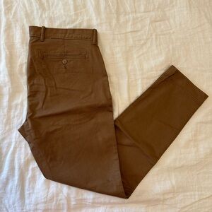 J Crew Brown Skinny Skacks Size 36x32 - Brand New with tags